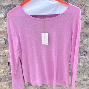 Women’s size L Minnie Rose light weight pink sweater. New and never worn.